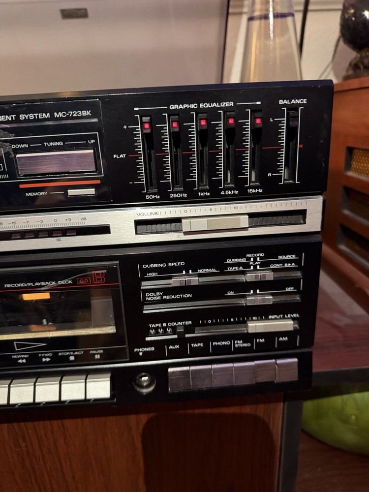 Fischer MC-723 Record Double Tape Deck Cassette Player Working Item