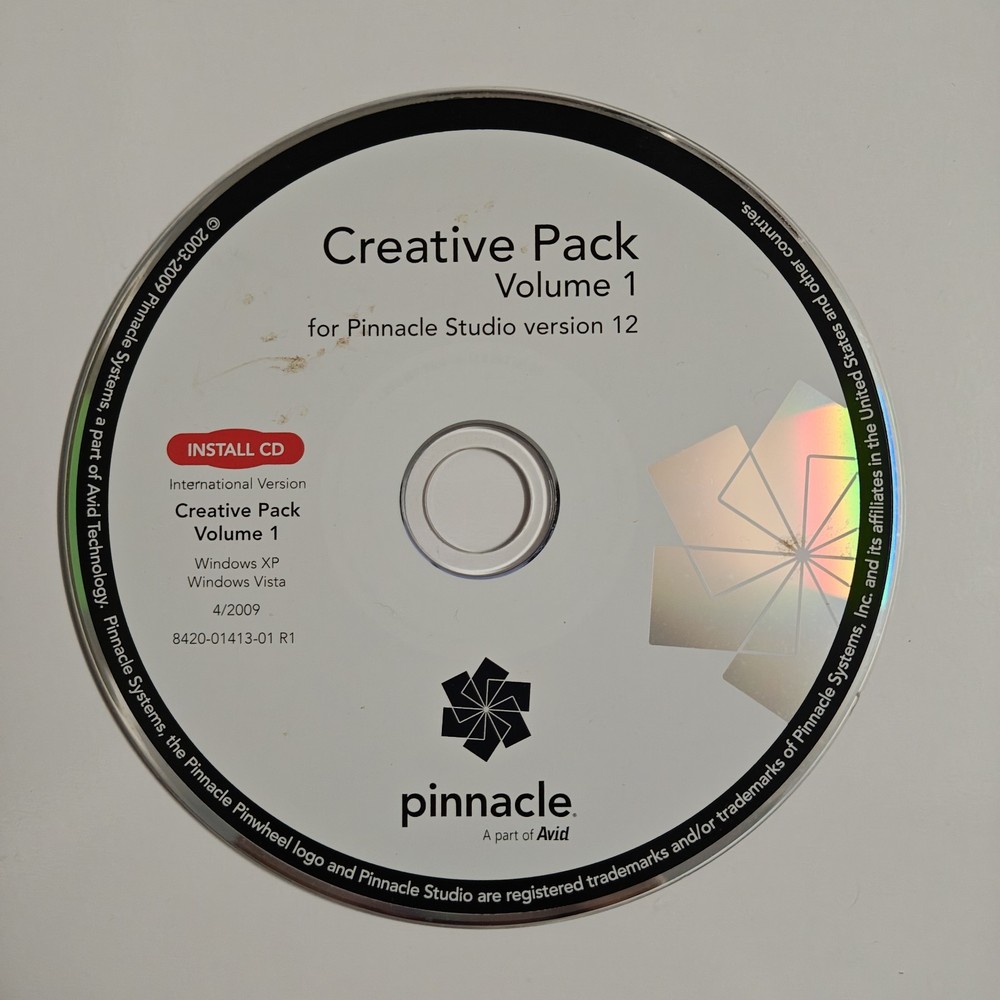 Pinnacle Studio Creative Pack Vol. 1 for Pinnacle Studio 12 (PC; 2009) #2262