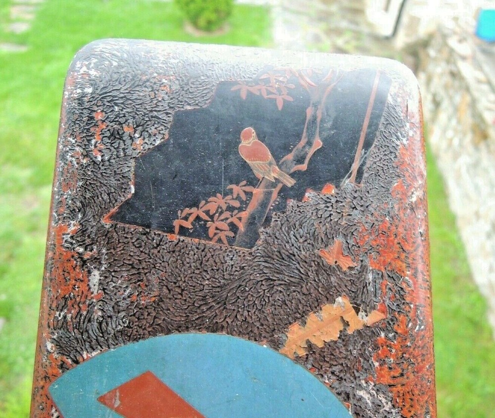 Antique Japanese Silver Maki-e lacquer box - DAISUKE-1 signed