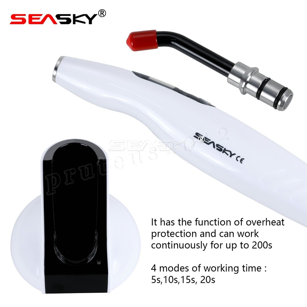 3pcs Dental Wireless Curing Light Lamp LED-B 5 Second Curing 1500mW/cm²