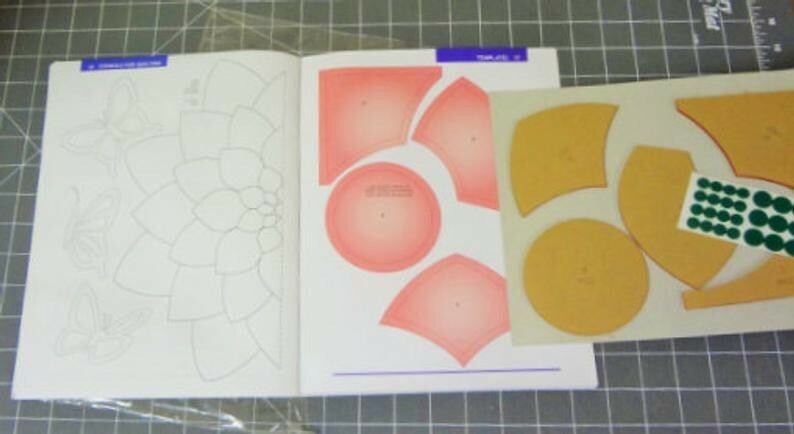 OMNIGRID Easy to Use Rotary Cutting Templates "DAHLIA"