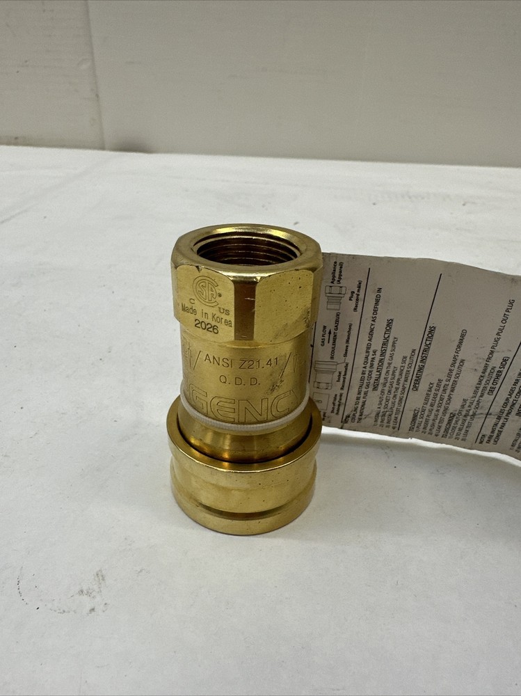 Easyflex FS-QD-034 Brass Quick Disconnect, 1/2”