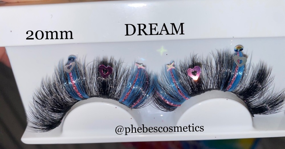 Glitter Mink Lashes, handmade 