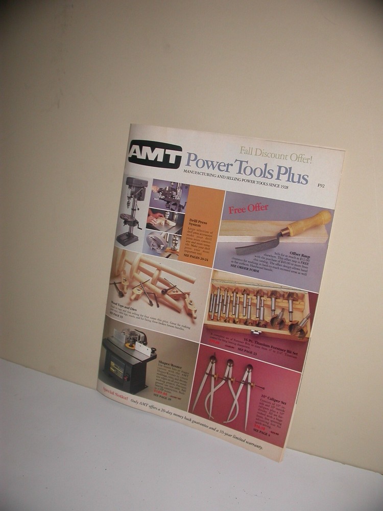 AMT Power Tools Plus Catalog 1992