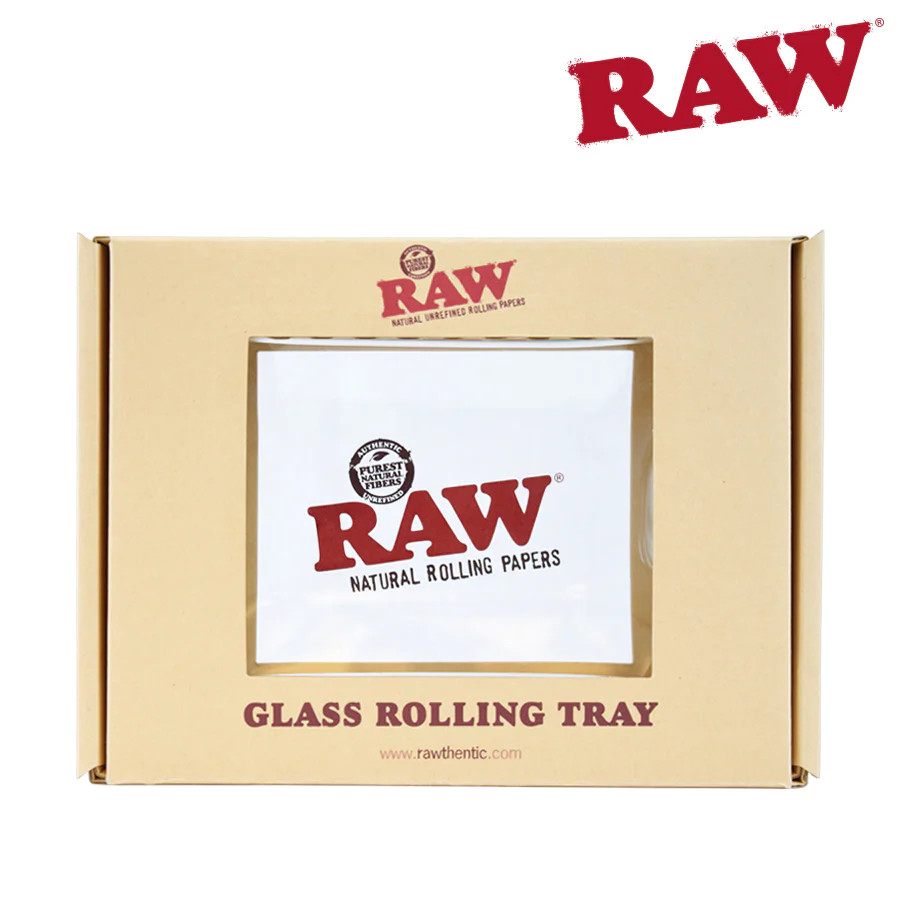 RAW Rolling Papers STAR GLASS ROLLING TRAY - Limited Edition - SIZE: 6" x 4"