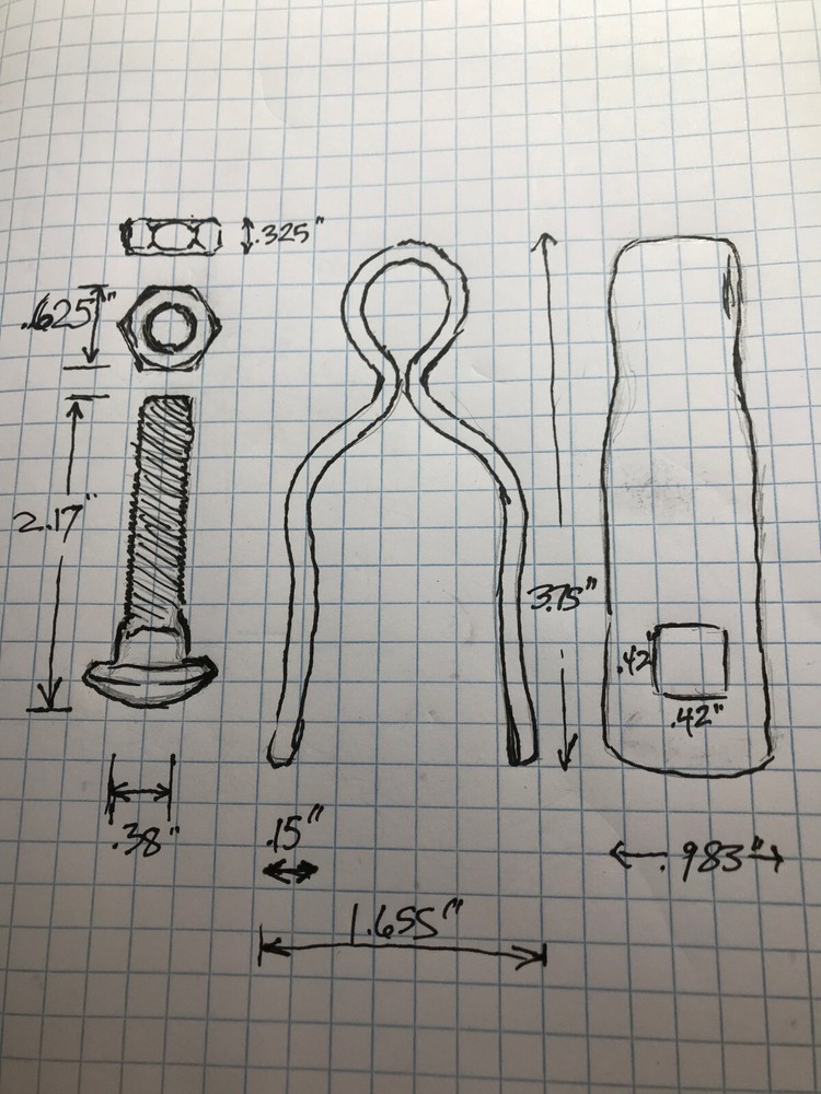 EIGHT 1-3/8" Galvanized Chain Link Female Strap Hinges