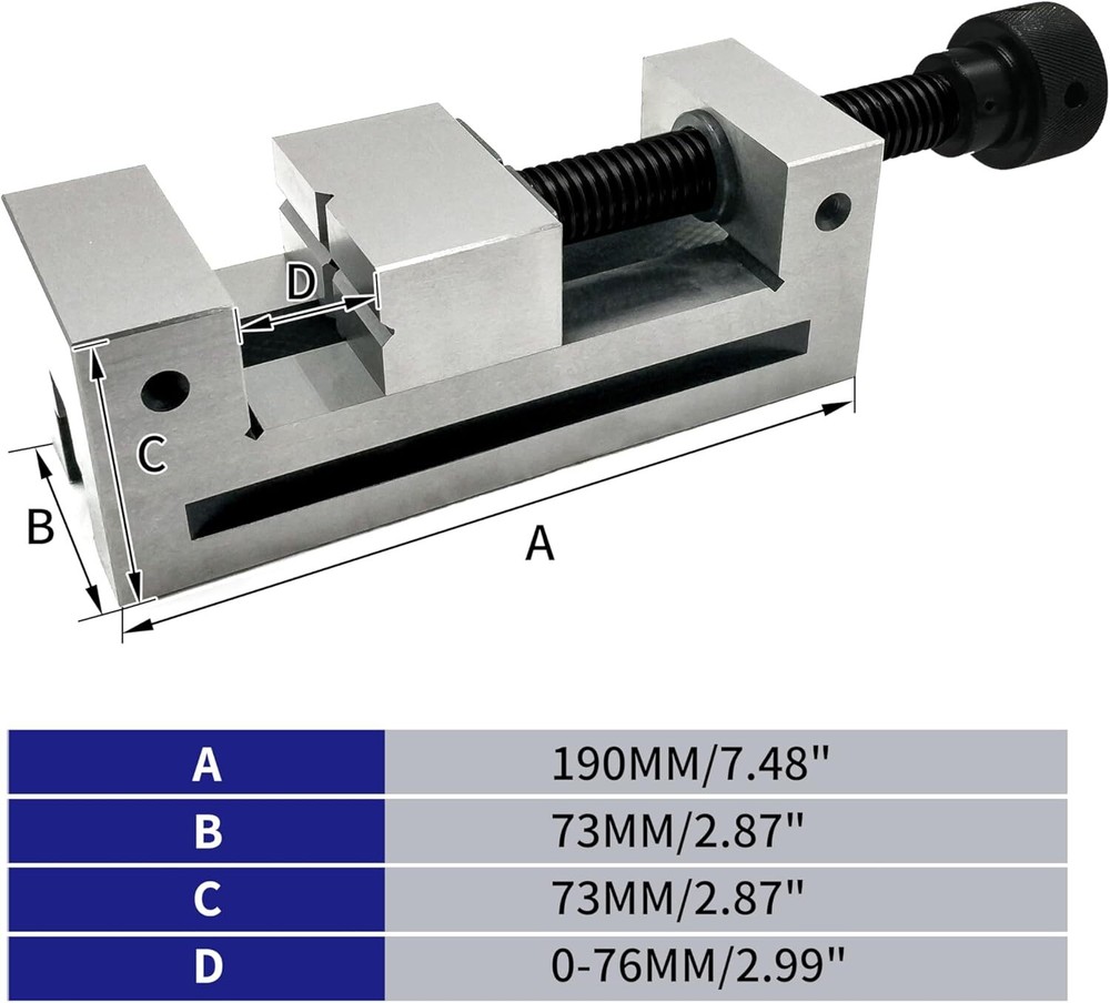 HFS(R) 3" X 3" Premium Super Precision Grinding Toolmaker Vise
