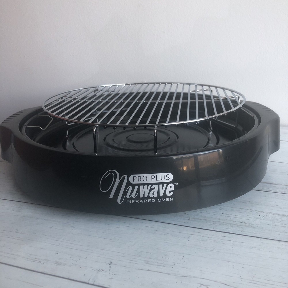 Nuwave Pro Plus Infrared Oven Replacement Drip Pan Rack & Bottom Black Base Part