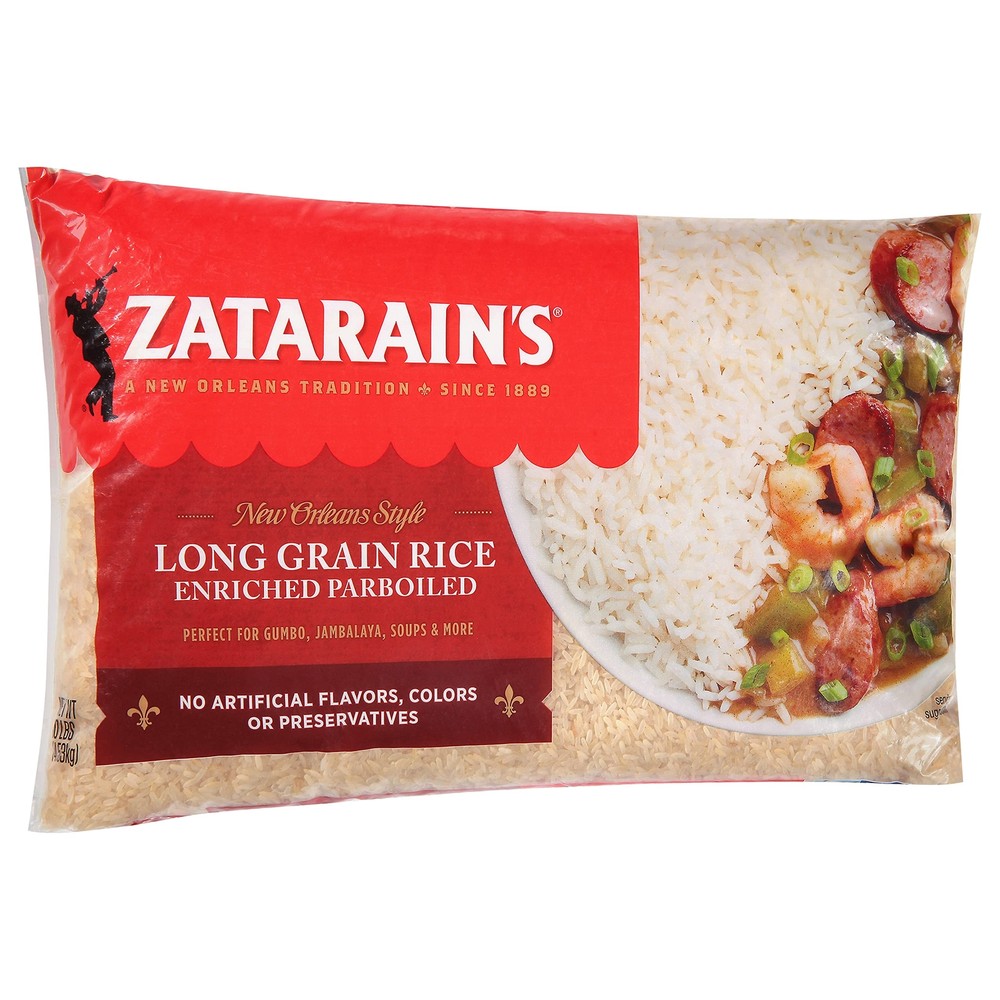 Zatarains Enriched Parboiled Long Grain Rice 10 lbs