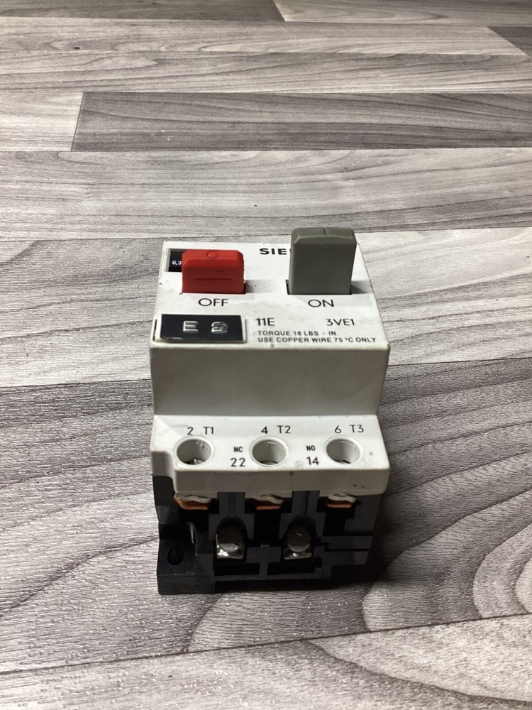 SEMENS 3VE1010-2K MOTOR STARTER #118N3