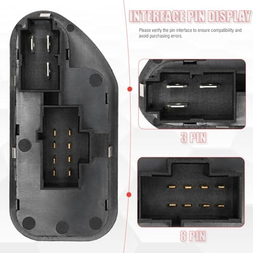 7S6514529AA Master Power Window Switch Driver Side Compatible with Ranger 2004