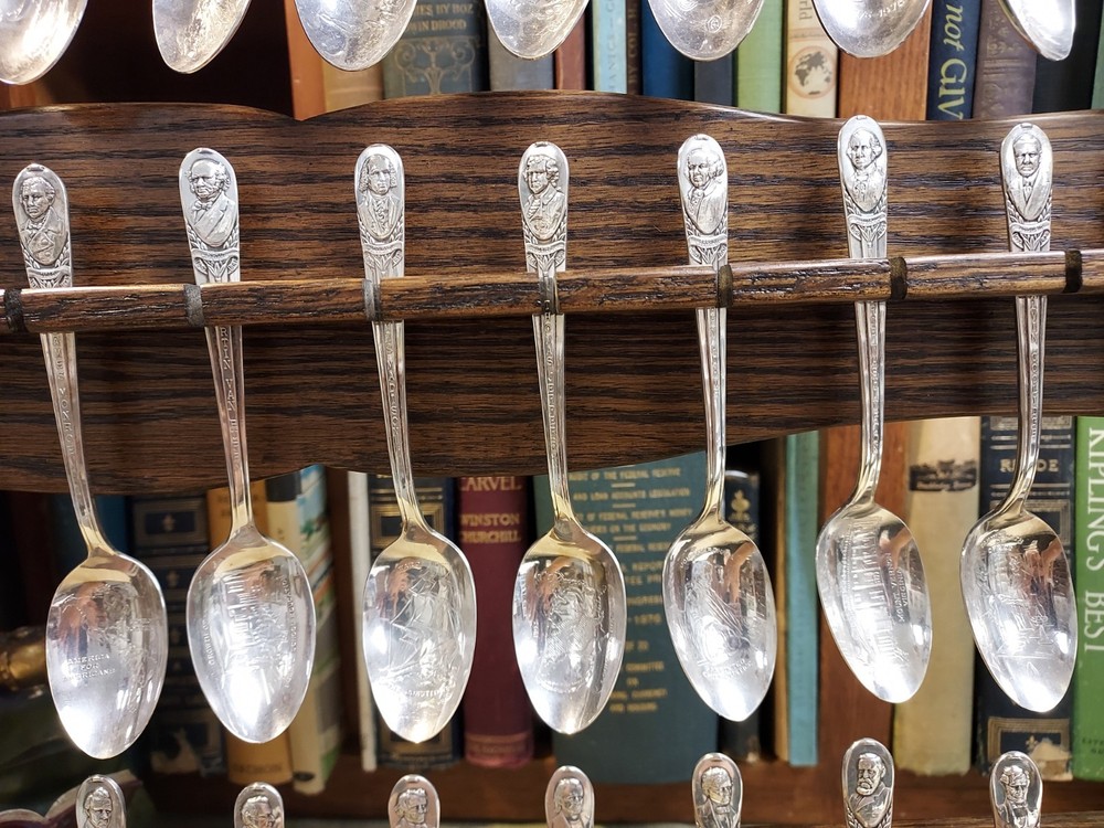 Presidential Spoons And Rack