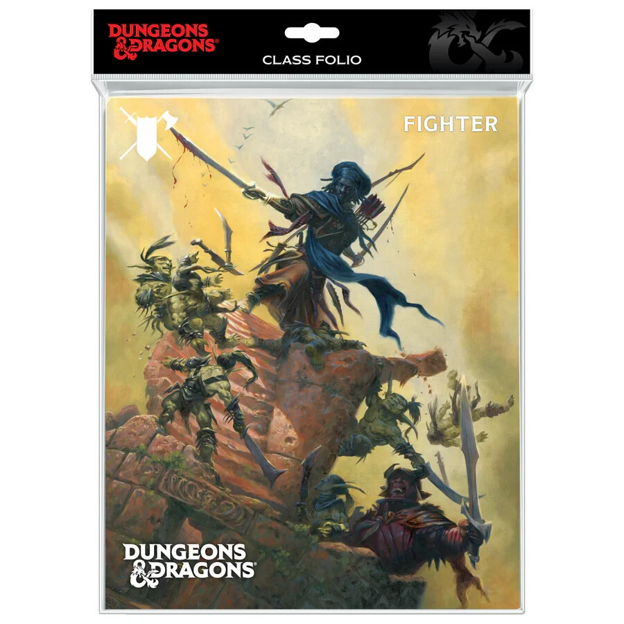 Fighter - Class Folio Storage Organizer  with Stickers for Dungeons & Dragons