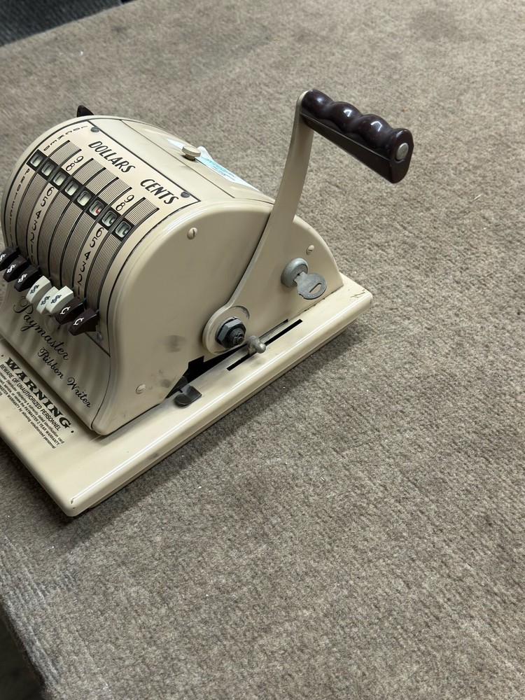 Paymaster Ribbon Writer Series 8000 tested working 7 column check impression