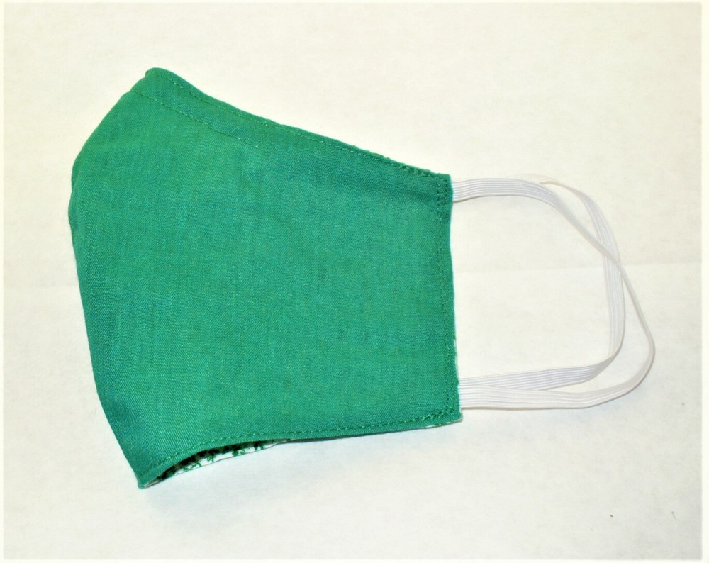Face Mask Wire Adult Cloth Green