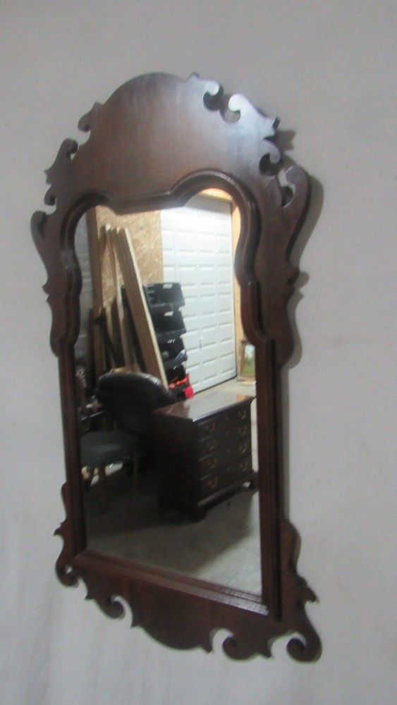 Drexel Chippendale Mirror Mahogany Wall Carved