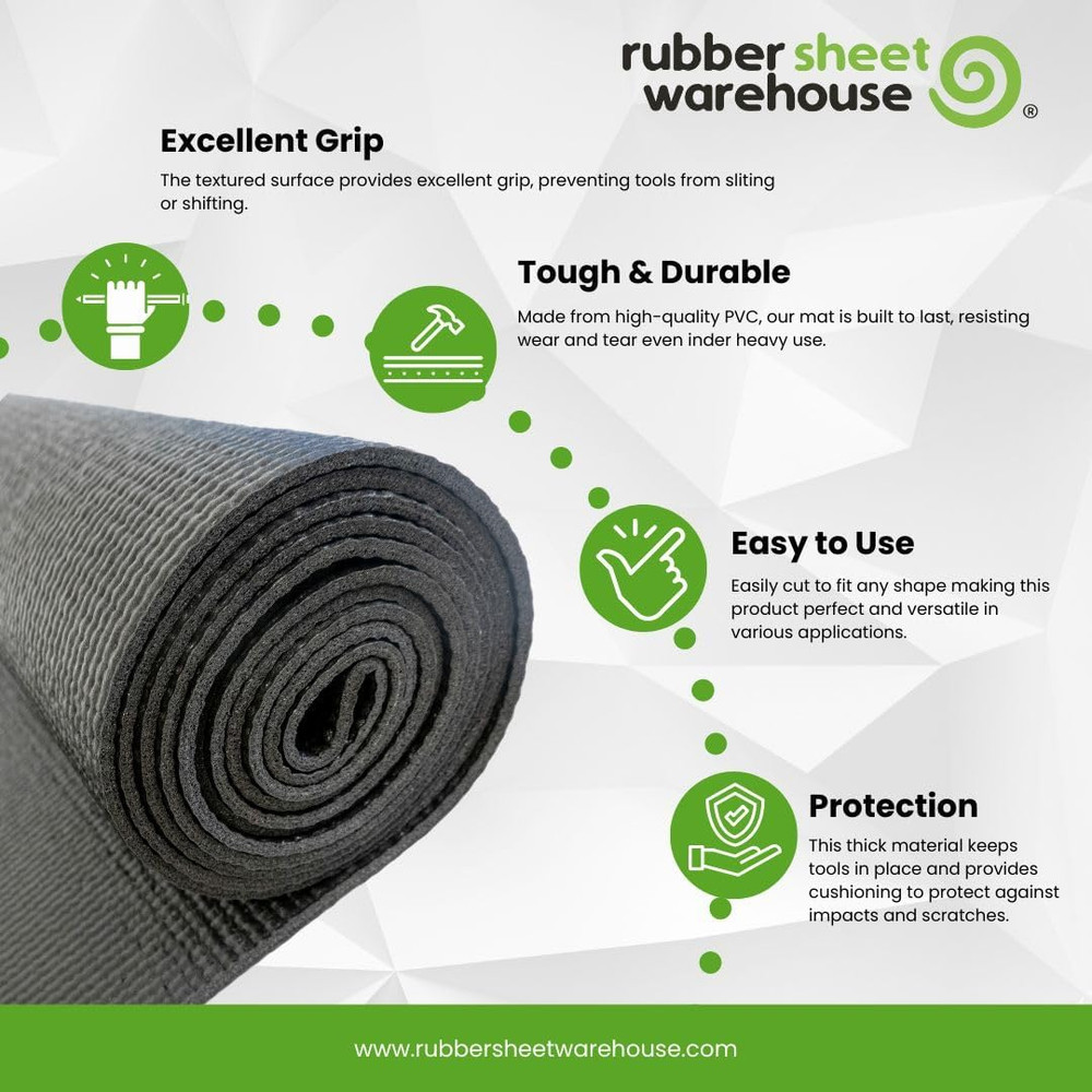 | Tool Box Mat for Protecting Your Tools, Padding Work Surfaces, Industrial Grad