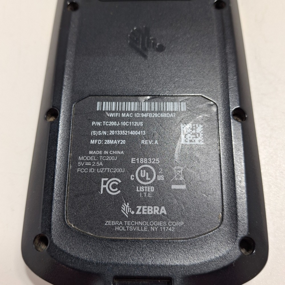 Zebra TC200J Mobile Computer Scanner – Android, 2D Imager, Tested & Working