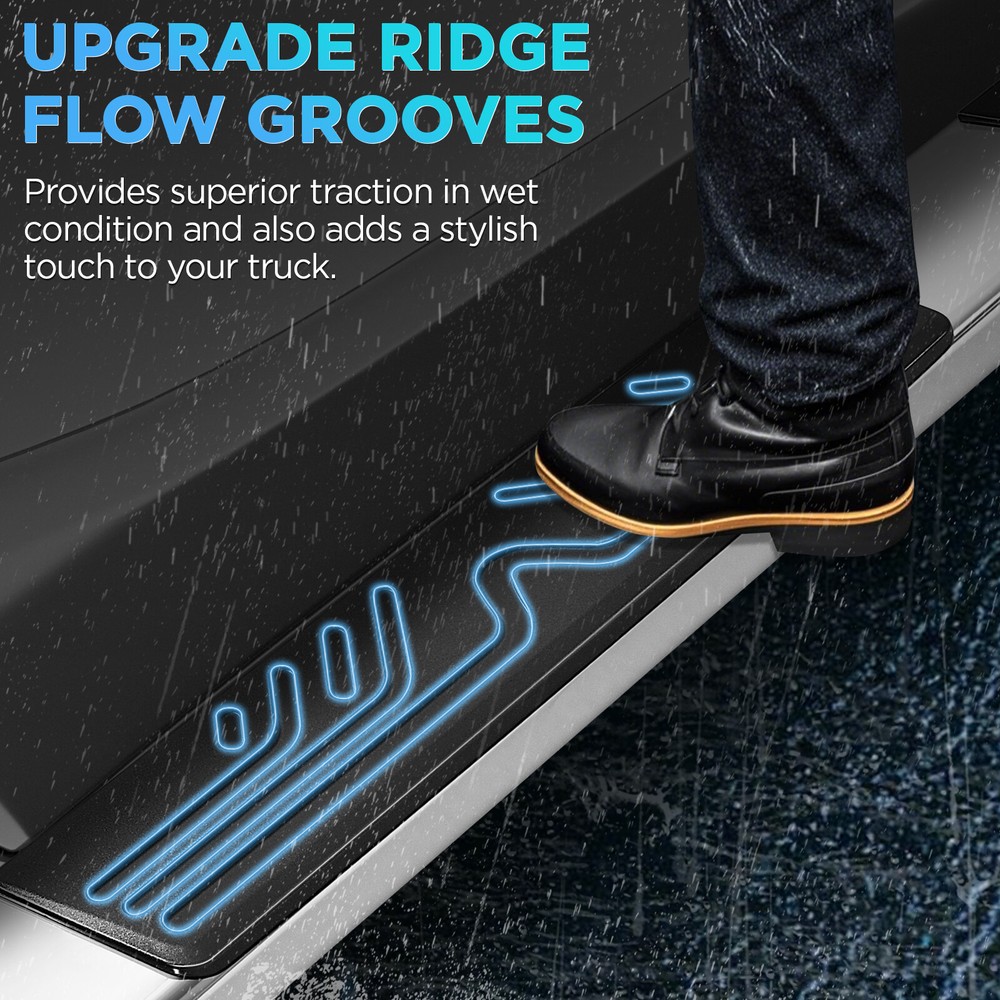 For 19-25 Dodge Ram 1500 Quad Cab 6.5'' Running Board Side Steps Nerf Bars
