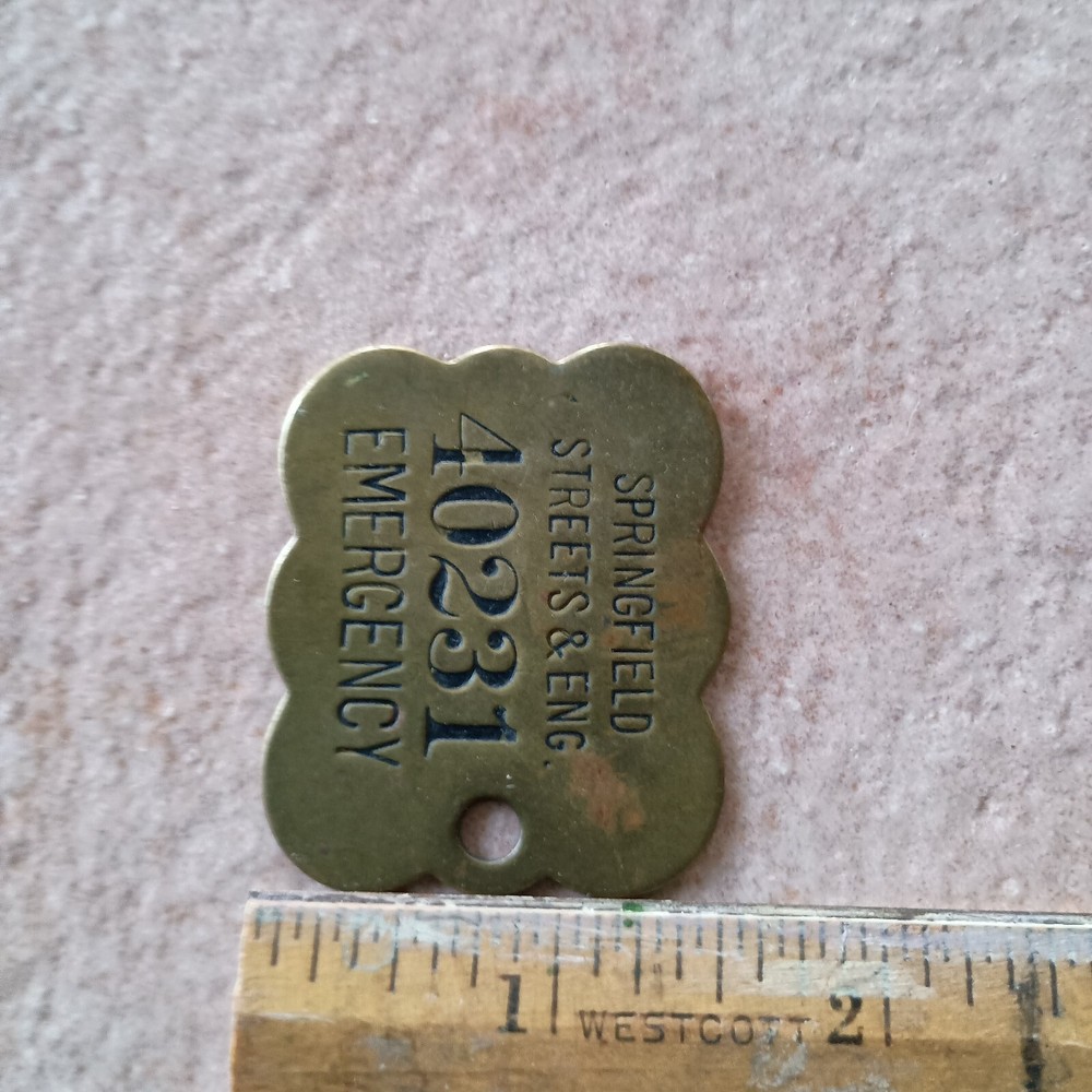 Springfield Streets And Engineering Emergency Tag