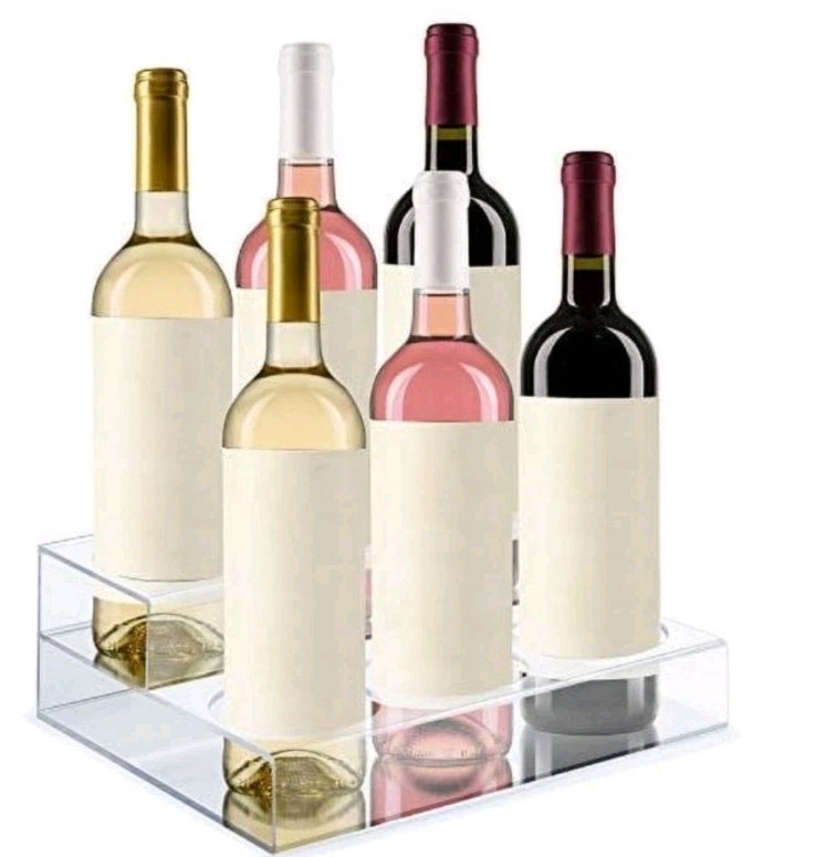 Acrylic Bottle Holder Display Shelf