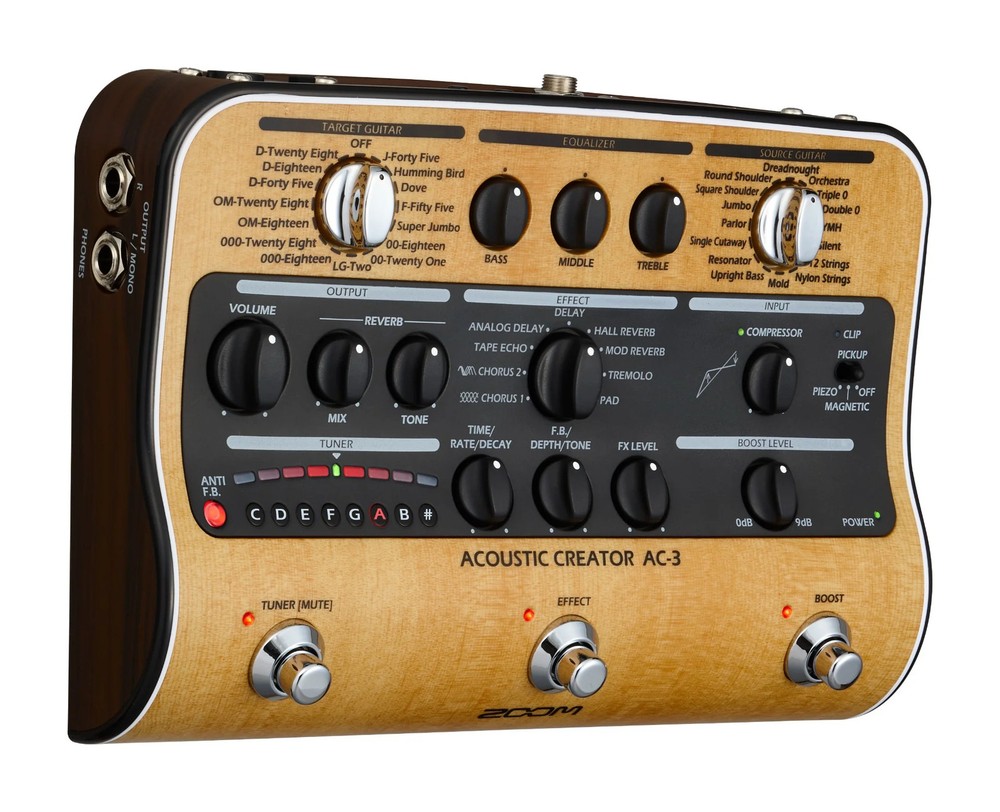 Zoom AC3 Acoustic Creator Multi Effects Pedal