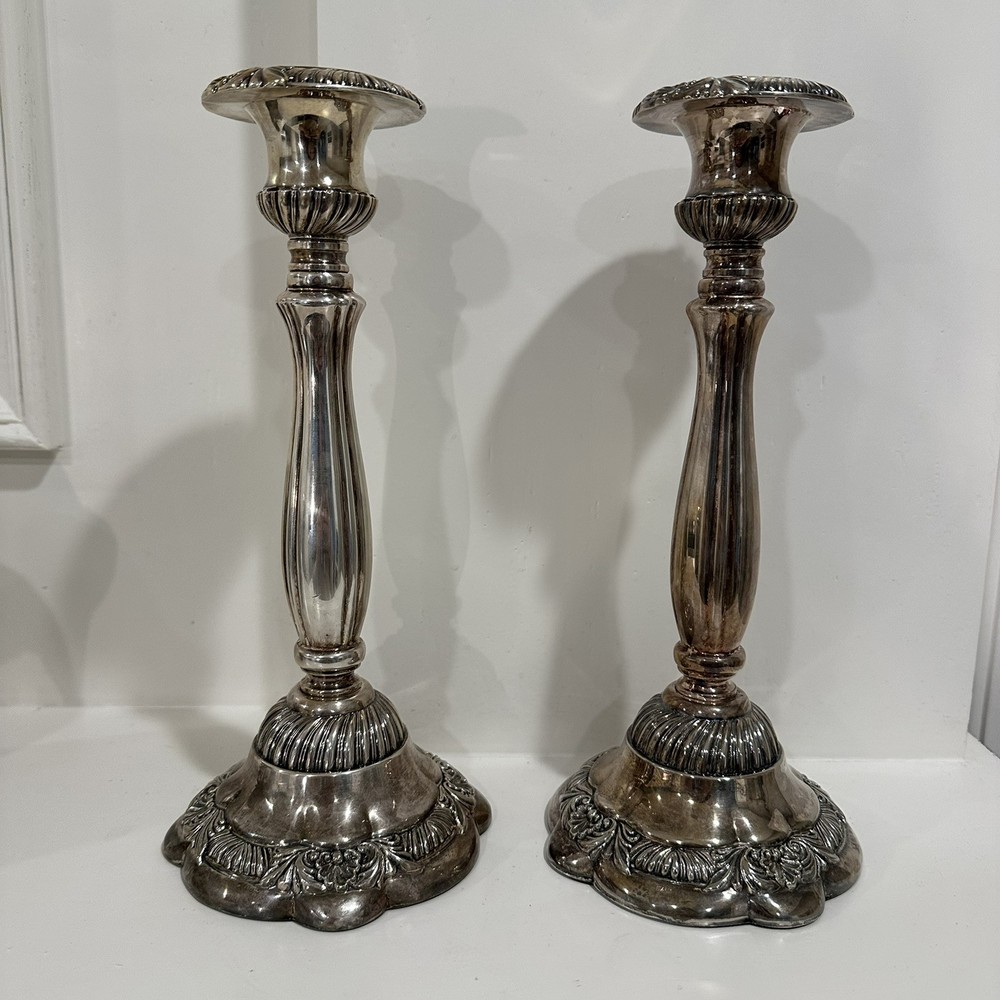 Neiman Marcus 1960s  Italian Baroque Candlesticks SET/2