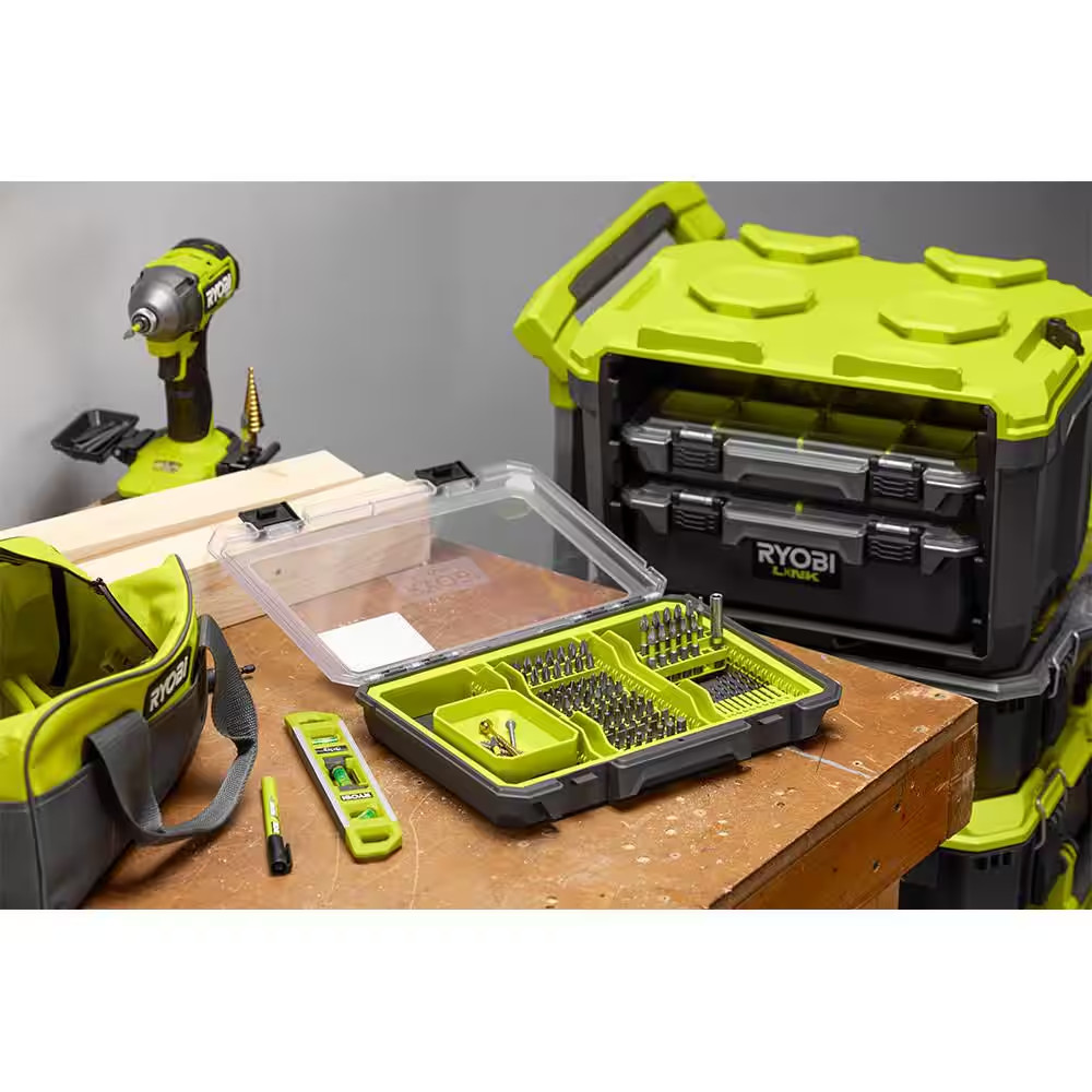 Drill & Drive Set (101-Piece) with Mag Tray, Tool Inserts, and LINK Low-Profile