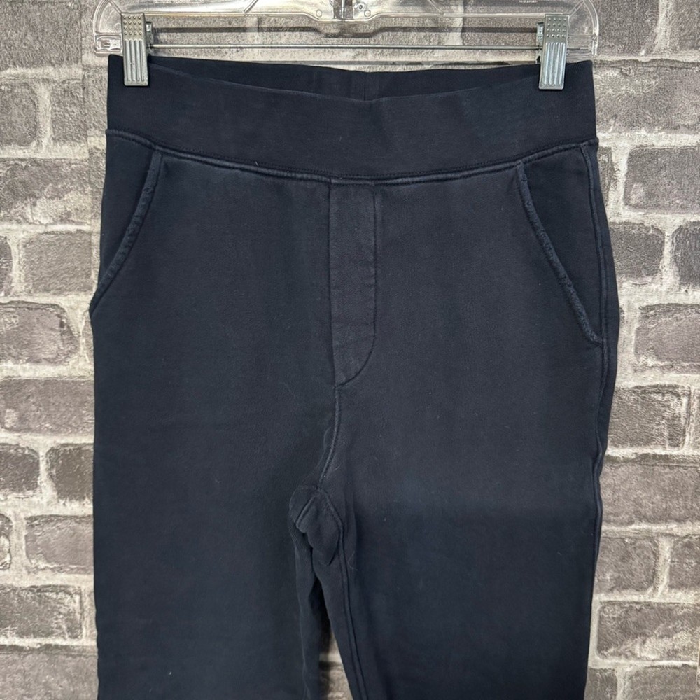 Frank & Eileen tulip hem ankle sweat pants black pockets SIZE SMALL S