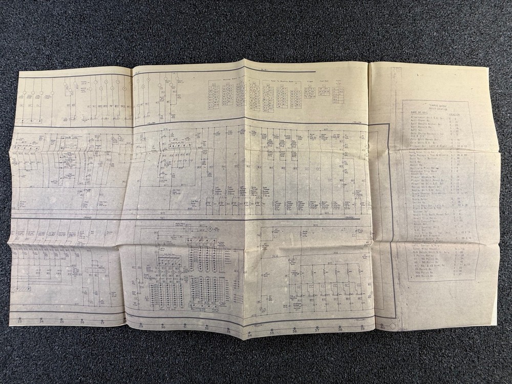 Bally Campus Queen Pinball Machine Game Manual Schematics