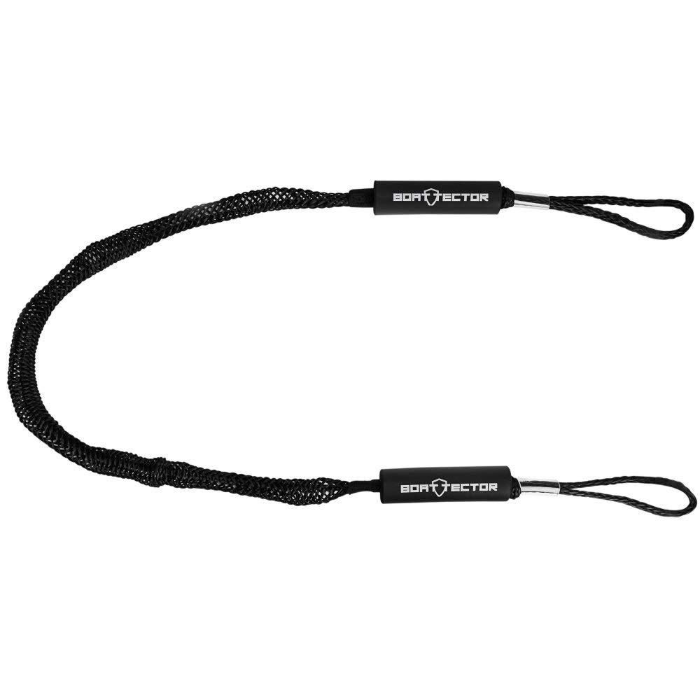 Extreme Max 3006.2352 BoatTector Bungee Dock Line Value 2-Pack - 4', Black