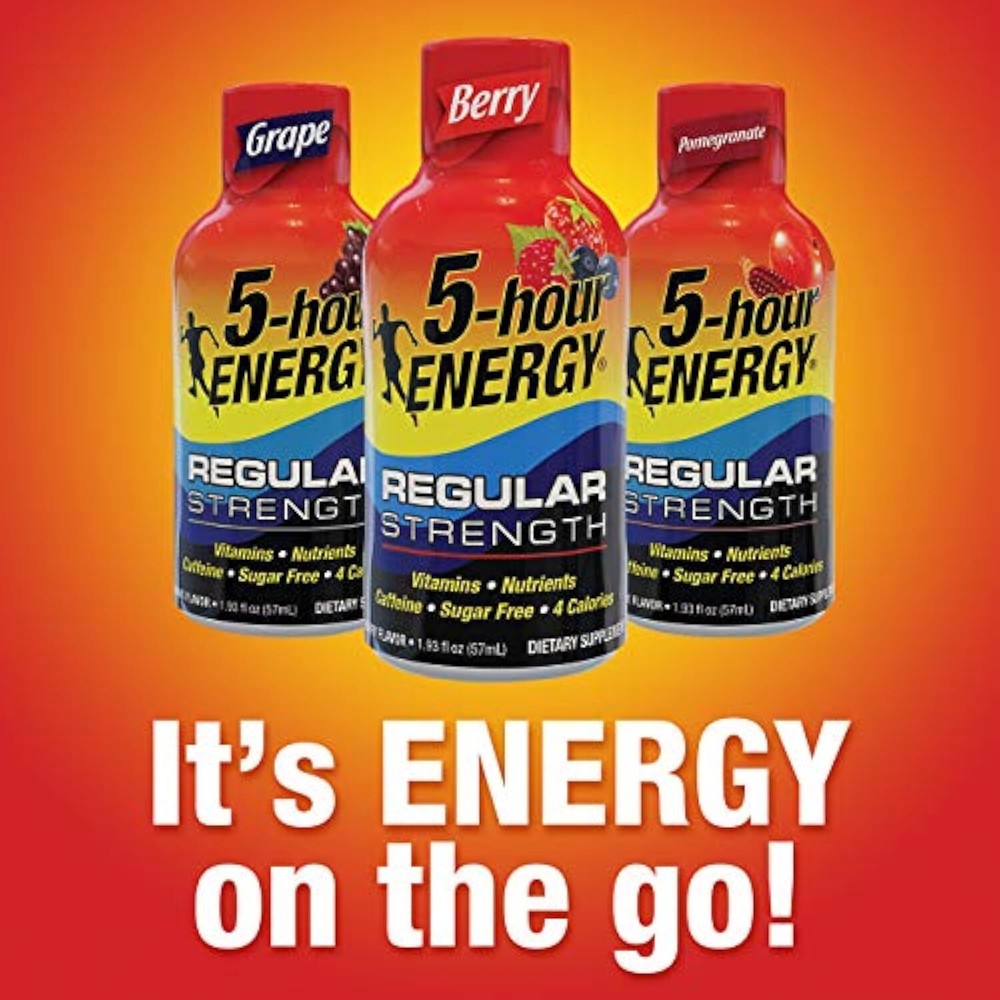 Regular Strength 5-hour ENERGY Shots � Berry � 24 Count