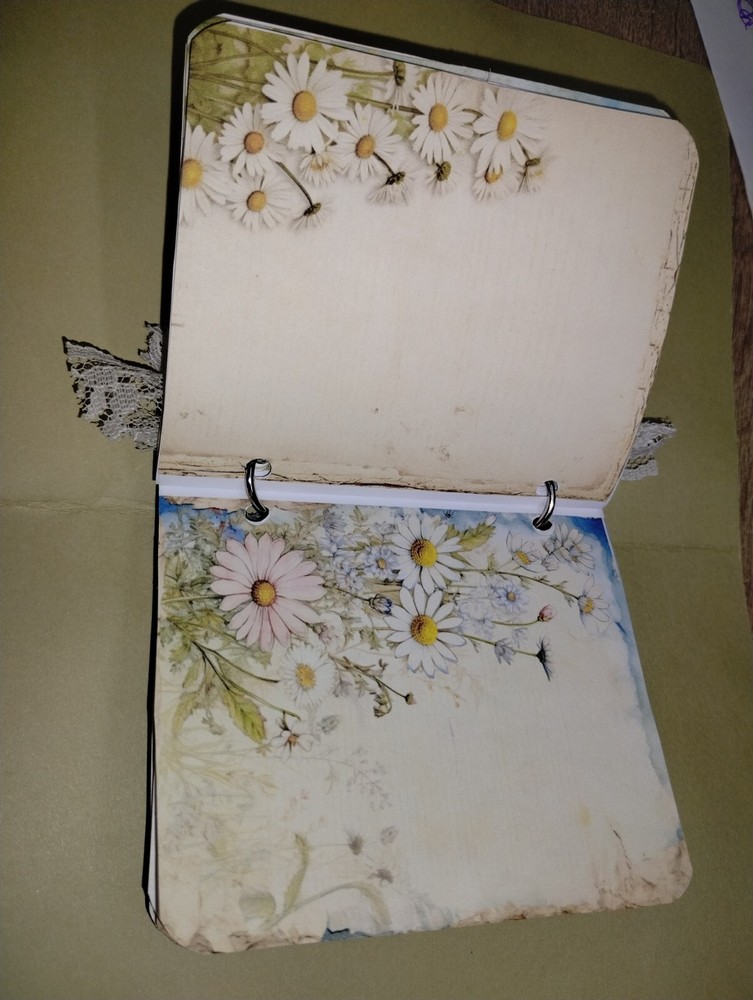 Daisy Small Pocket Size Blank Journal Scrapbook USA