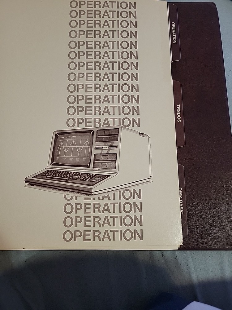 Radio Shack TRS-80 Model III 1st Computer Disk Operation System Owners Manual