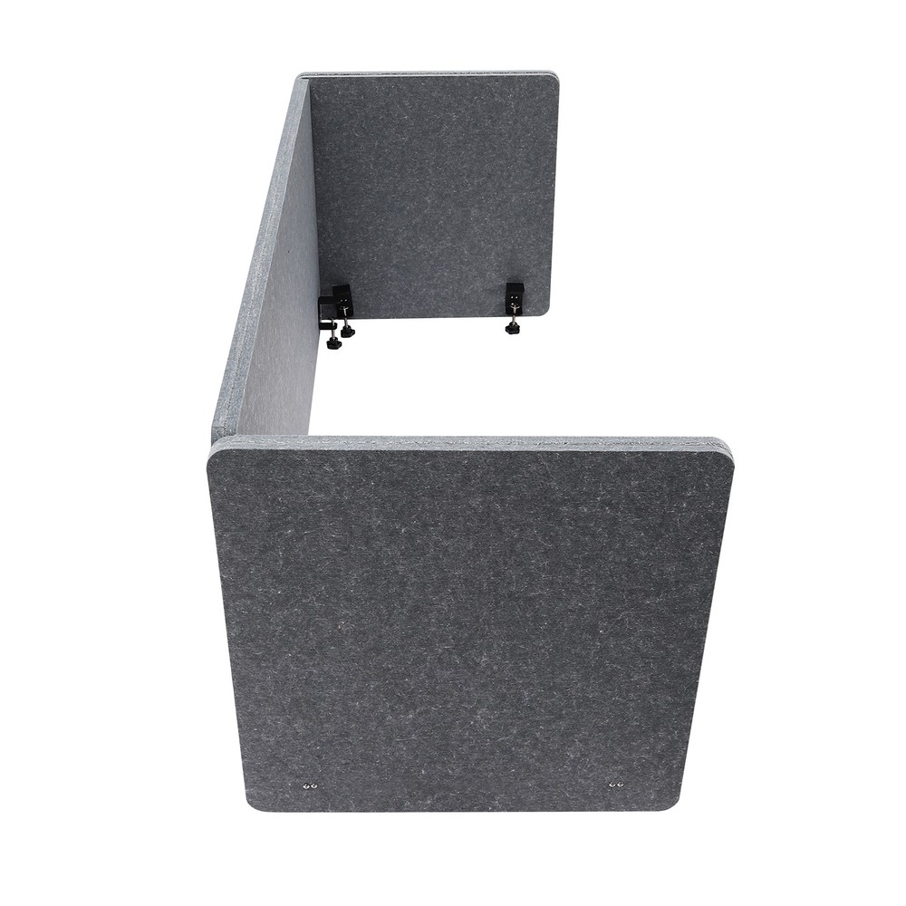 Desk Privacy Divider Clamp-on Table Mounted Office Partition for School Studio