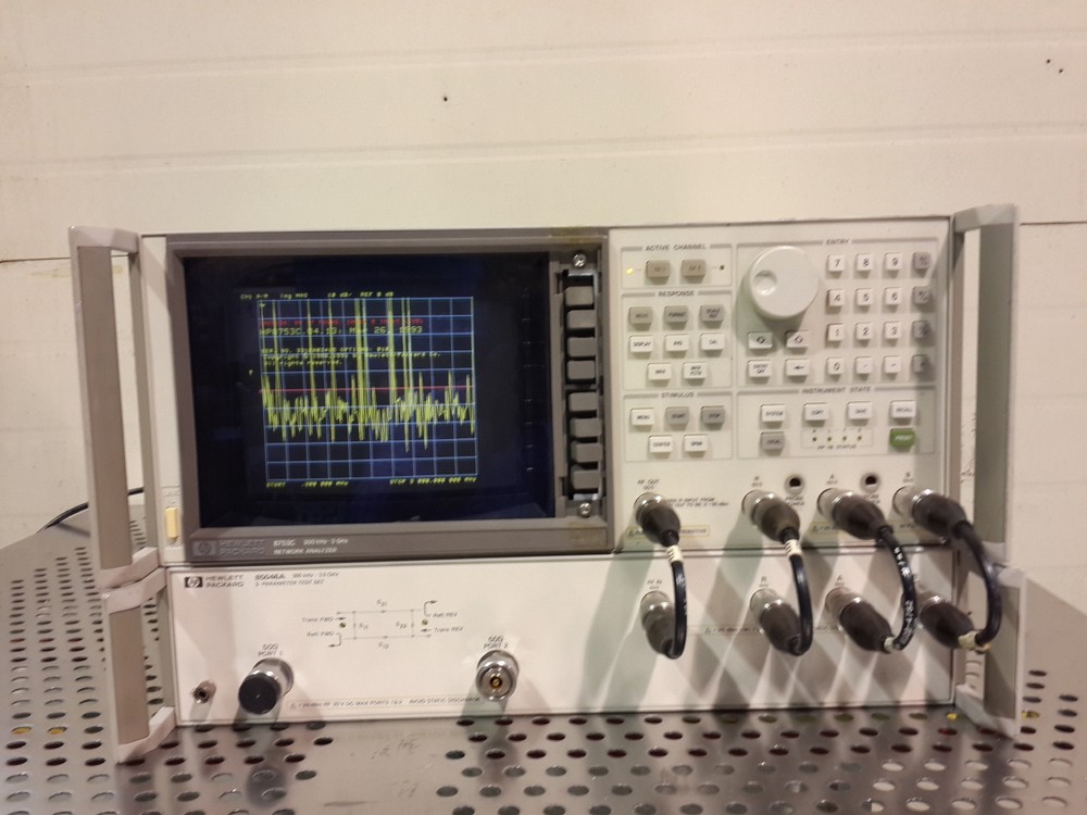 Used HP Agilent 8753C Network Analyzer with 85046A S-Parameter Test Set