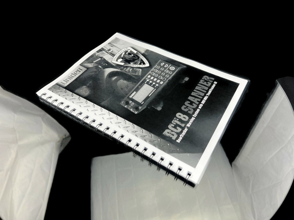 Uniden BCT8 Bear Tracker Instructions Operating Manual User Guide COIL BOUND