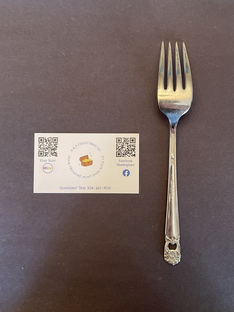 1847 Rogers Brothers Eternally Yours Dinner Fork