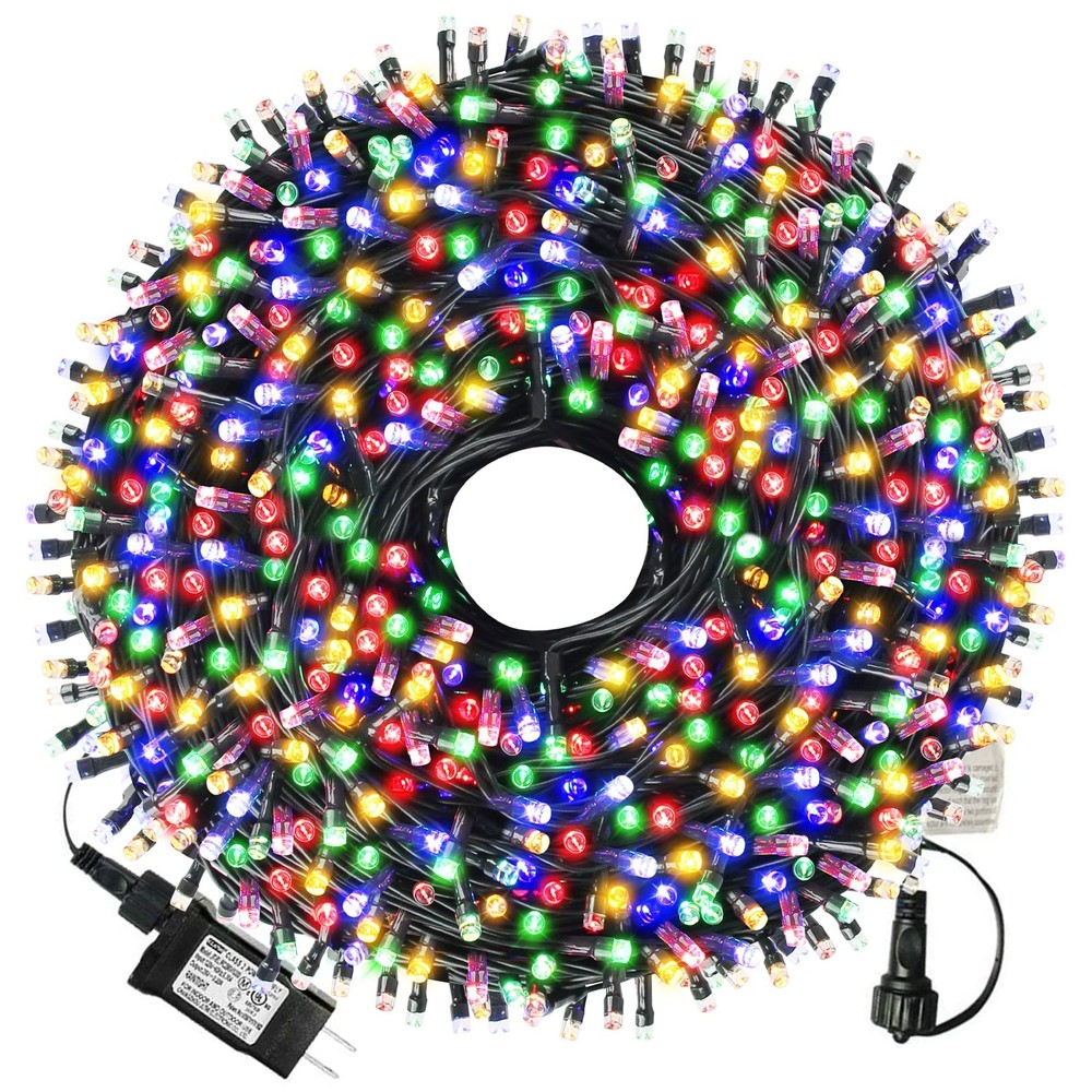 105ft 300 LED Christmas String Lights, End-to-End Plug 8 Modes - UL Certified...