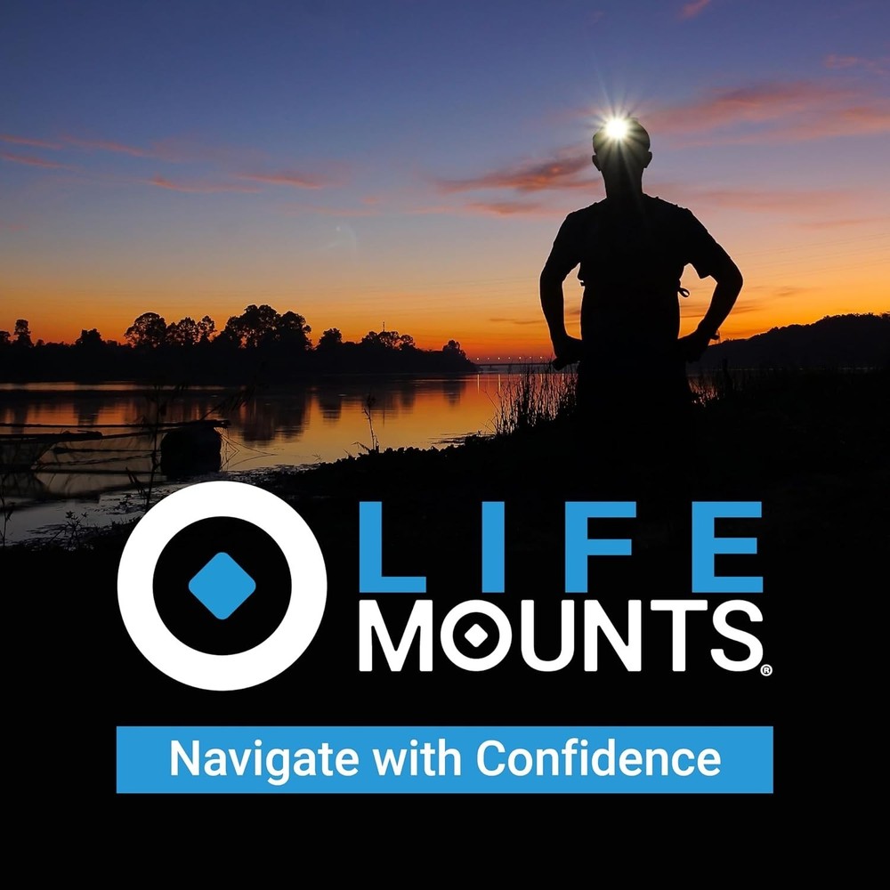 Tactical Helmet Flashlight Mount, Green LED