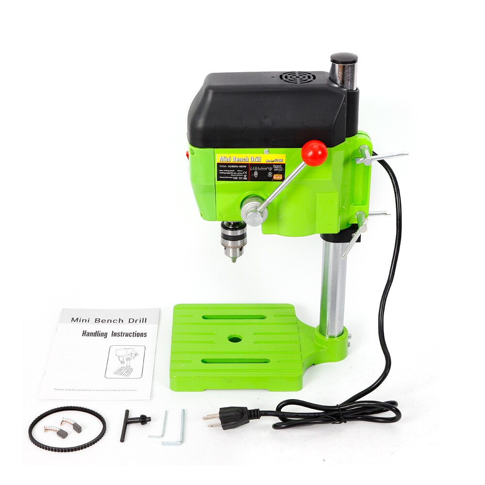 Compact Portable Electric Bench Mini Drill Press Stand Variable Speed 480W