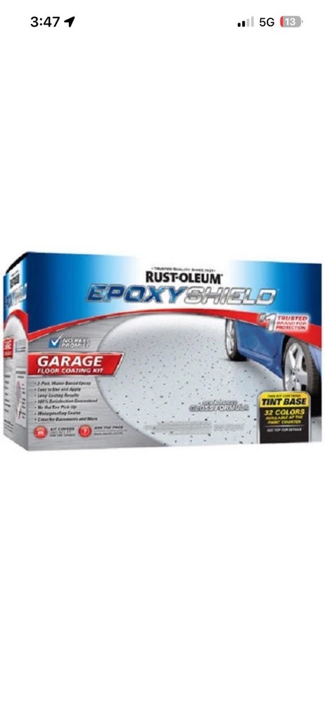 RUSTOLEUM 252625 EPOXY SHIELD BASE TINT GARAGE FLOOR PAINT