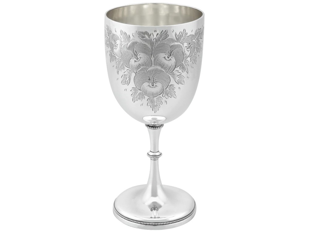 Antique Victorian Sterling Silver Goblet (1880)