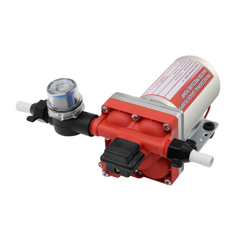 12V Water Pump Self-Priming Pressure Diaphragm Pump 70 PSI 6 GPM For Boat RV