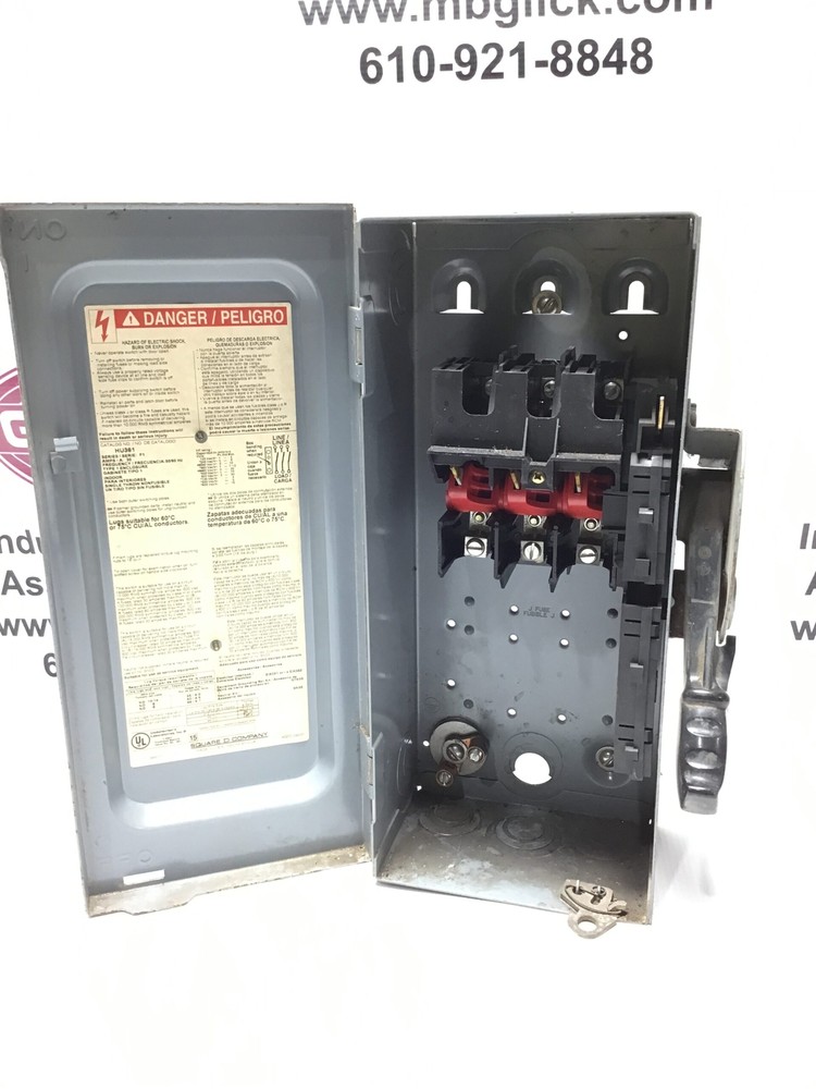 Square D F1 HU361 Safety Switch Disconnect
