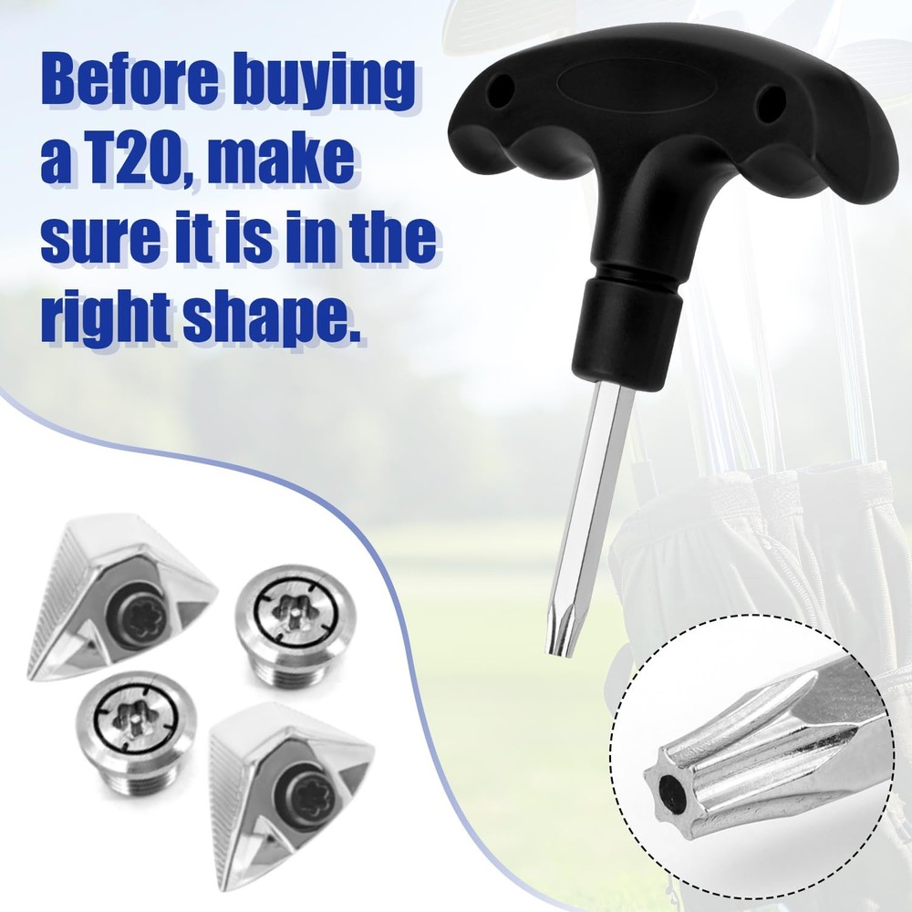 NQEUEPN Adjustable Golf Wrench With Plastic Handle - Stainless Medium, Black