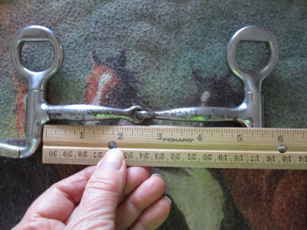 5'' Coronet Silver Mounted QUALITY western copper inlay snaffle show bit