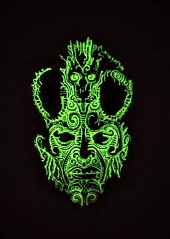 8x pin set 3D OLMEC masks