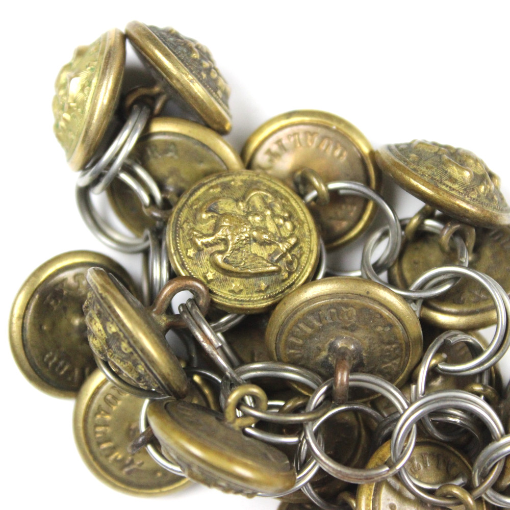 1852 1941 USN US NAVY BUTTON GROUPING LOT EXTRA QUALITY BRASS LEFT FACING EAGLE