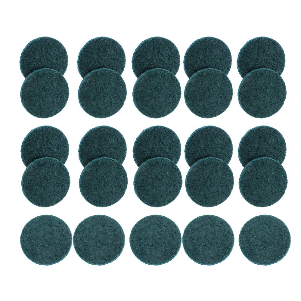 25 Pcs 2" Blue Fine Prep Pad Discs Surface Conditioning Quick Change Discs